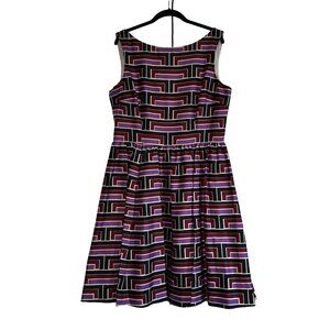 Kate Spade x Florence Broadhurst | Carolyn Geometric fit and flare dress